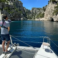 Le Lagoon 42 au mouillage 