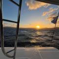 Coucher de soleil en transat